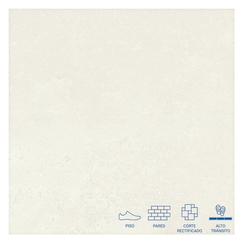 Porcelanato Concreto Cemento Hueso Mate - 60 x 60 cm - 1.44 m2