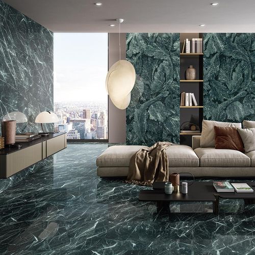 Porcelanato Tele Di Marmol Verde Brillante - 60X120 cm - 1.44 m2