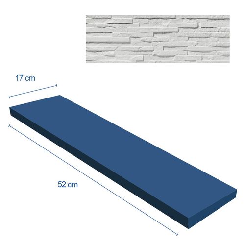 Porcelanato Aspen Blanco Mate - 17X52 cm - 0.89 m2