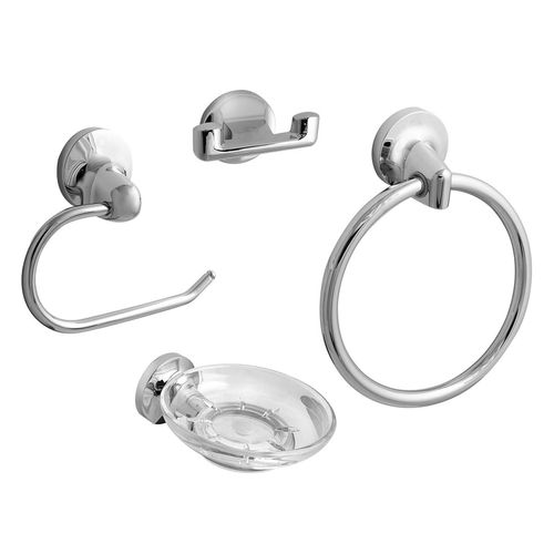 Kit Accesorios Para Baño Cancún Cromado