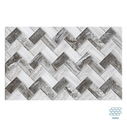 Mayólica Chocolate Gris Brillante Est - 27 x 45 cm - 2.07 m2
