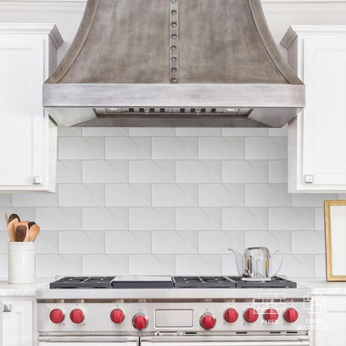 Listelo Bricks Dinamarca Blanco - 7.5X15 cm