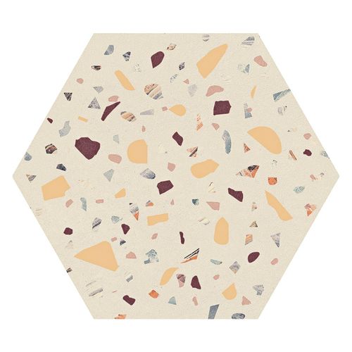 Porcelanato Confete Hexa Blanco Mix Natural Rectificado - 17.4 x 17.4 cm - 0.26 m2