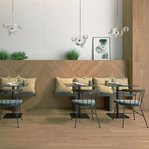 Porcelanato Lenox Miel Marrón Mate - 20X120 cm - 1.68 m2