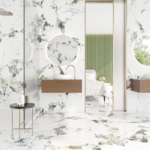 Porcelanato Oyama Blanco/Verde Brillante - 60X120 cm - 1.44 m2
