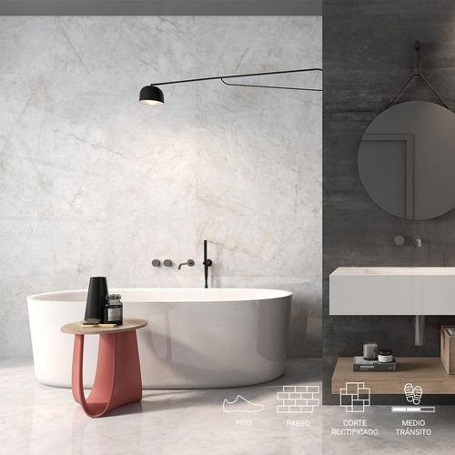 Porcelanato Patagonia Blanco Pulido - 60X120 cm - 1.44 m2