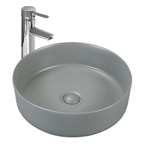 Bowl Riva Ariana Gris Mate 35.5X35.5X11.5 (Inc. Desague Push Cerámico)