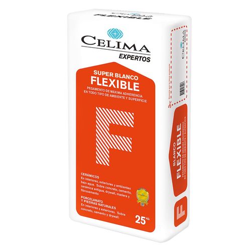 Pegamento En Polvo Súper Blanco Flexible - 25 KG