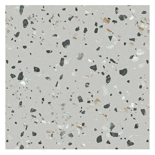 Porcelanato Terrazo Gris Brillante - 60X60 cm - 1.44 m2