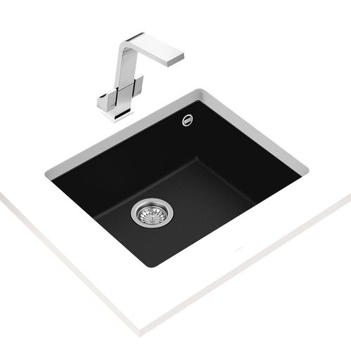 Lavadero Square Para Empotrar - Negro
