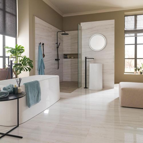 Porcelanato Portofino Técnico Crema Pulido - 59.6X120 cm - 1.43 m2