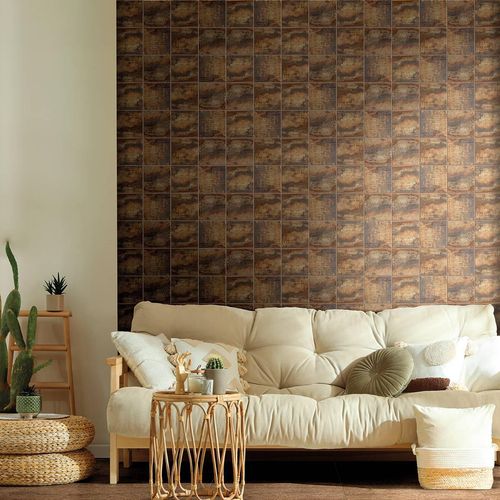 Mosaico Amari Marrón - 15 x 15 cm