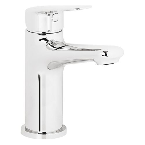 Monocomando Trebol Camelia Para Lavatorio Pico Bajo - Plateado