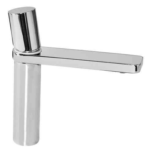Monocomando Forma Para Lavatorio + 2 Llaves 3/8" 1/2" - Plateado