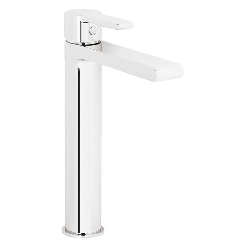 Monocomando Vermont Para Lavatorio Pico Alto - Plateado