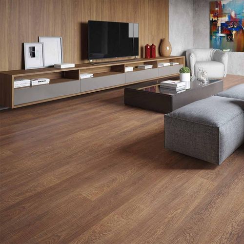 Piso Laminado Link Carvalho Memphis AC3 Marrón Mate - 24.8X134 cm - 2.99 m2