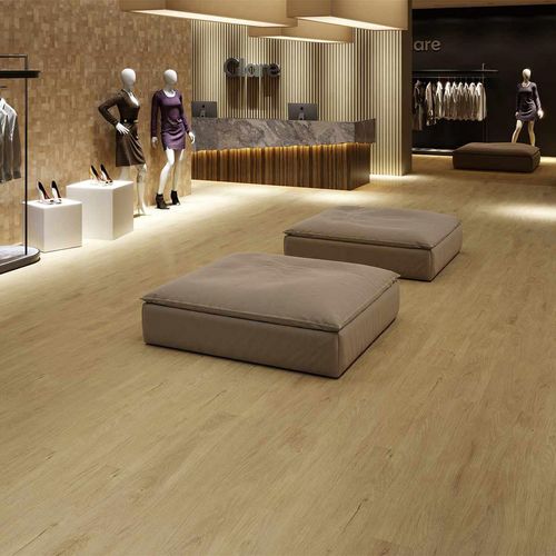 Piso Laminado Space Belgrado AC4 Marrón Mate - 18.7X134 cm - 2.50 m2