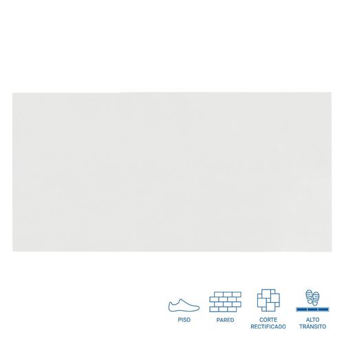 Gres Porcelánico Abitare Concreto Plateado Mate XL - 58 x 118 cm - 1.38 m2