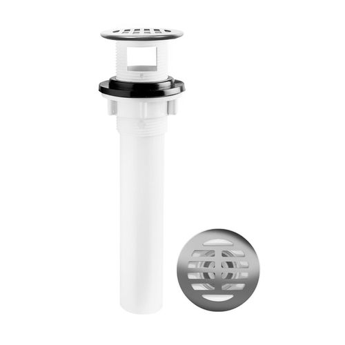 Desagüe Metusa Blanco Con Rejilla Acero Inox. P/Lavat C/Rebose