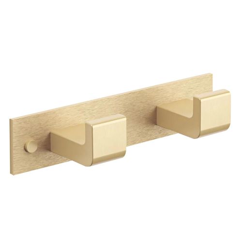 Perchero Doble Yass Para Baño - Dorado