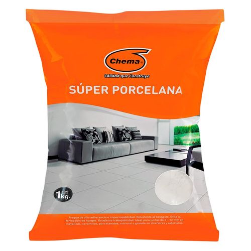 Porcelana Chema Milan Gris Claro Bolsa X 1 Kg
