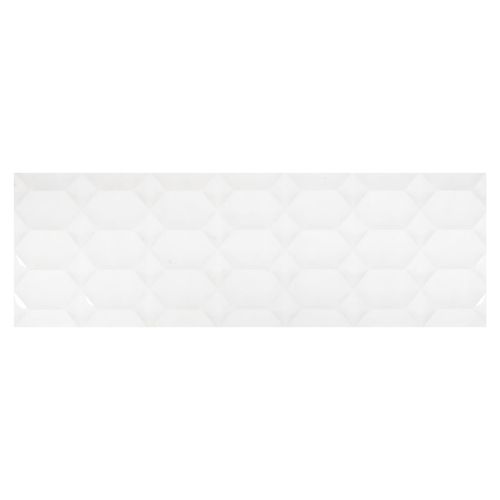 Mayólica Polar Hexa Blanco Brillante - 30X90 cm - 1.08 m2
