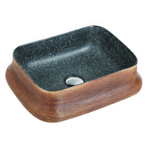 Bowl Cristina Rectangular Para Sobreponer - Negro