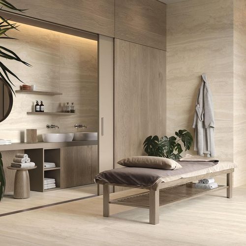 Porcelanato Travertino Plateado Mate - 60X120 cm - 1.44 m2