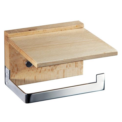 Porta Rollo Natura Para Baño - Marrón