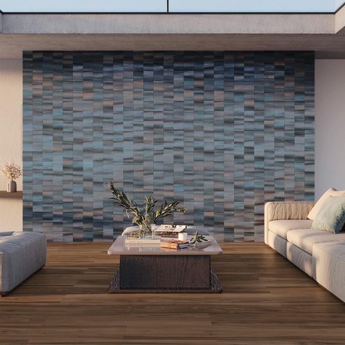 Porcelanato Horizonte Azul Semi Brillante - 15X15 cm - 0.56 m2