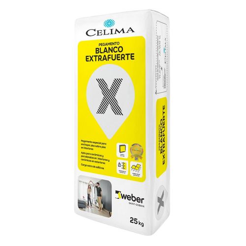 Pegamento En Polvo Blanco Extrafuerte - 25 KG