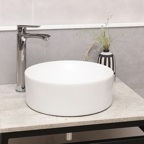 Mezcladora Cambria Monoc Lavatorio Pico Alto Inc Des Push S/Reb, Tbo Abtos, Aireador