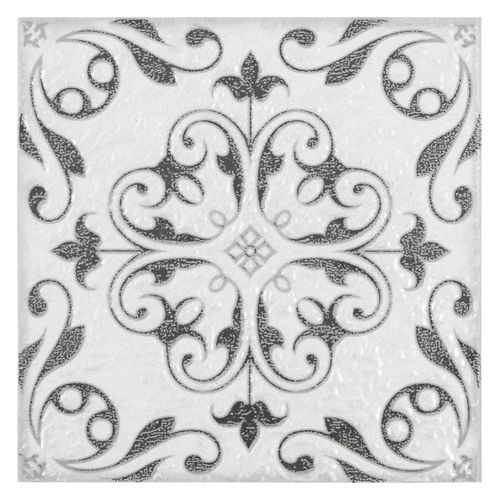Inserto Kantu Vittoria Gris Azulejo 15X15 Juego De 4 Pzas