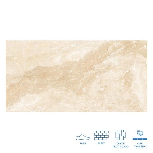 Gres Porcelánico Abitare Roma Beige Mate - 58X118 cm - 1.38 m2