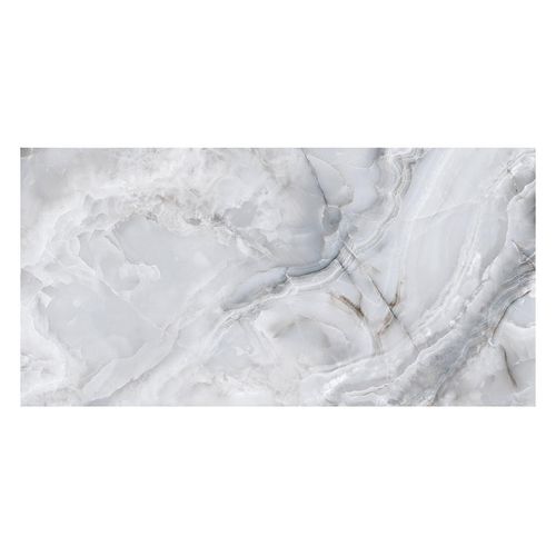 Porcelanato Quartz Calcedonia Gris Brillante - 60X120 cm - 2.16 m2