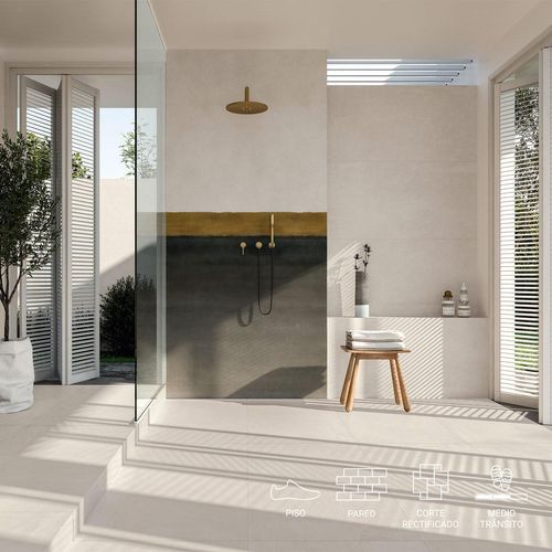 Porcelanato Azuma Up Blanco Natural - 60x120 cm - 1.44 m2