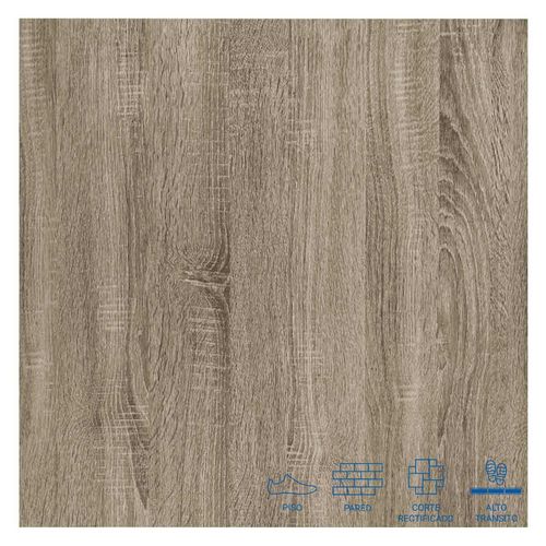 Porcelanato Cerezo Madera Café RF - 60 x 60 cm - 1.44 m2