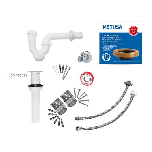 Kit Metusa De Accesorios Para 1/2 Baño Premiun