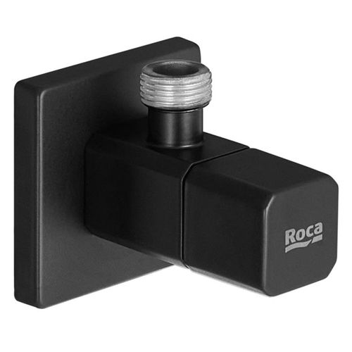 Llave De Paso Cuadrado Mate - Negro