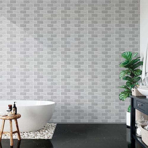 Mayólica Brick New Ondas Plata BR - 30x60 cm - 1.80 m2