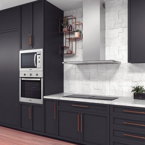 Campana Decorativa Slim Wall 90 cm - Acero