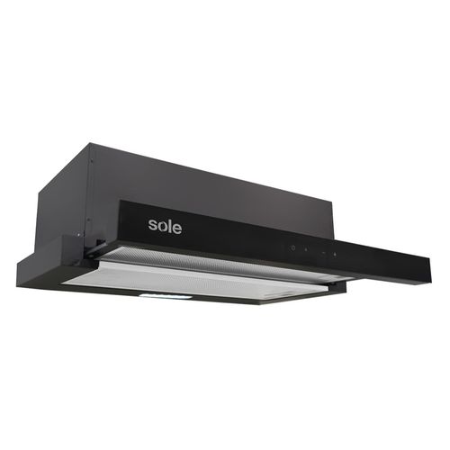 Campana Sole Bajo Mueble Spazio Black Touch 60Cm Negro Ture83Blkcov3