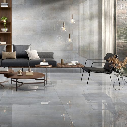 Porcelanato Universe Gris Brillante - 60X120 cm - 1.44 m2