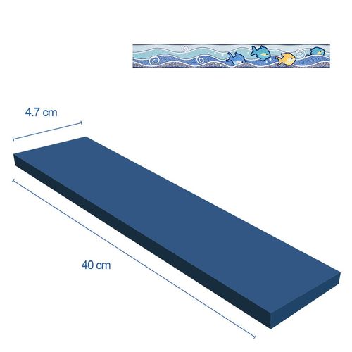 Listelo Acapulco Blanco Brillante - 4.7X40 cm - 1 pza