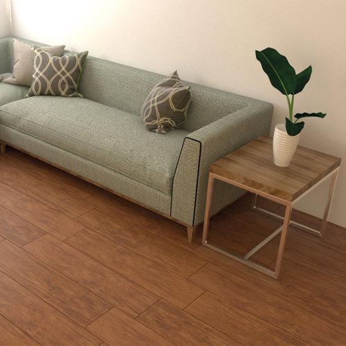 Porcelanato Ecofloor Jatoba Marrón Mate - 24.5X100 cm - 2.20 m2