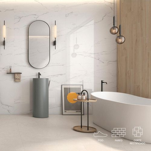 Porcelanato Madison Vainilla Mate - 20X120 cm - 1.68 m2