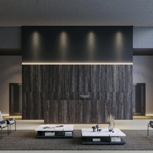 Porcelanato Pierina Negro Natural - 80X160 cm - 1.28 m2