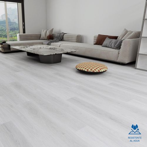 Piso SPC Roble Gris Claro - 18.3X122 cm - 2.23 m2