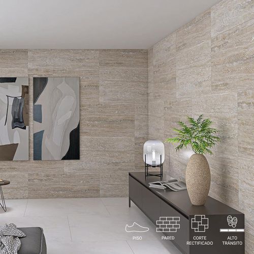 Gres Porcelánico Abitare Lisboa Arena Mate - 58X118 cm - 1.38 m2