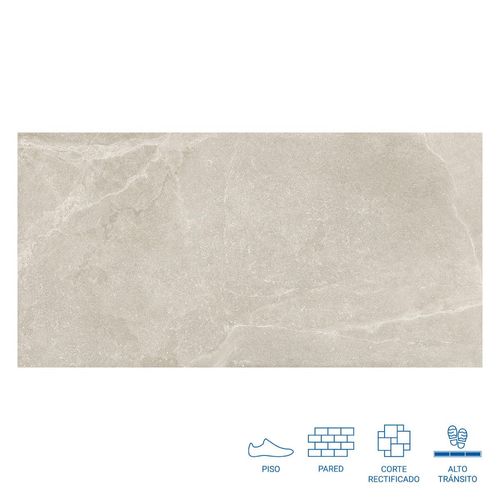 Porcelanato Eureka Beige Mate - 60X120 cm - 1.44 m2